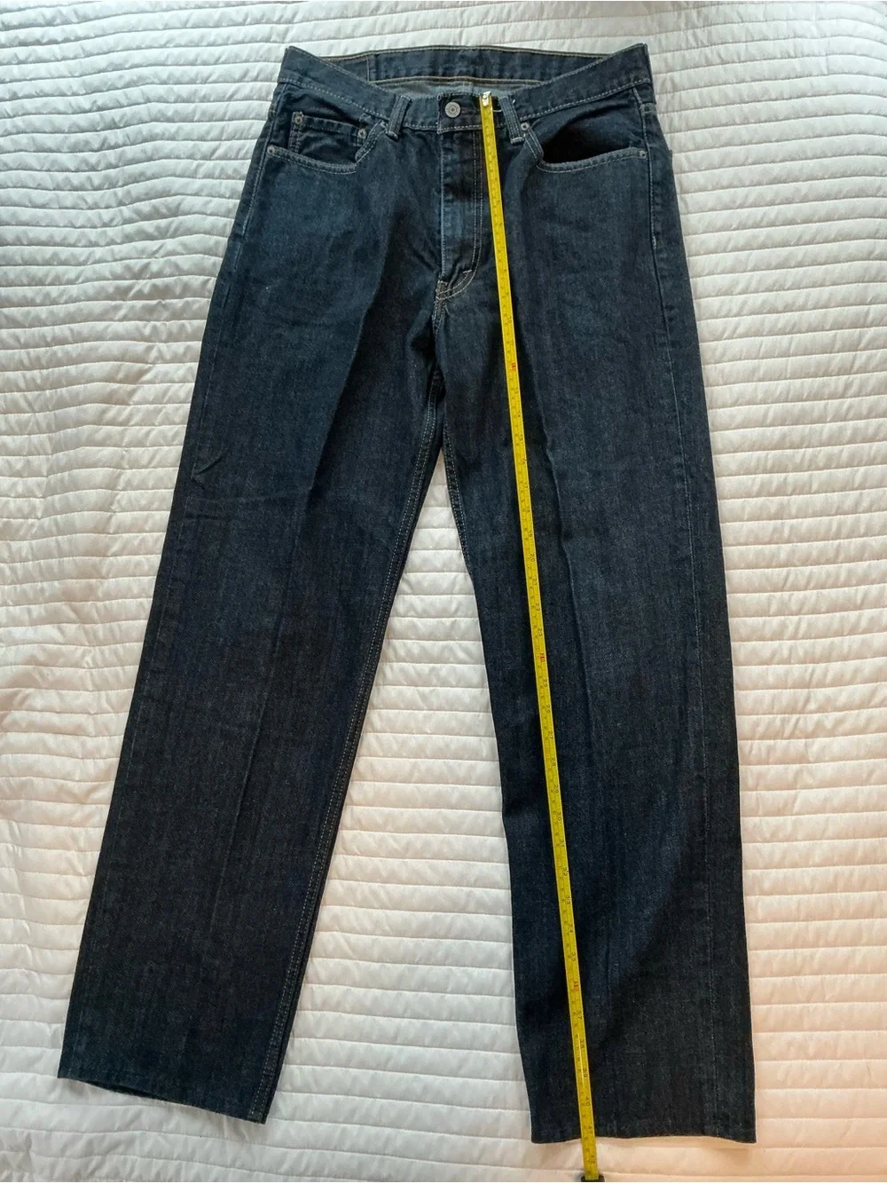 Levi's Men's Straight Jeans in Dark Blue Denim (2)